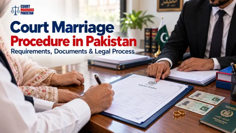 Court Marriage Procedure in Pakistan